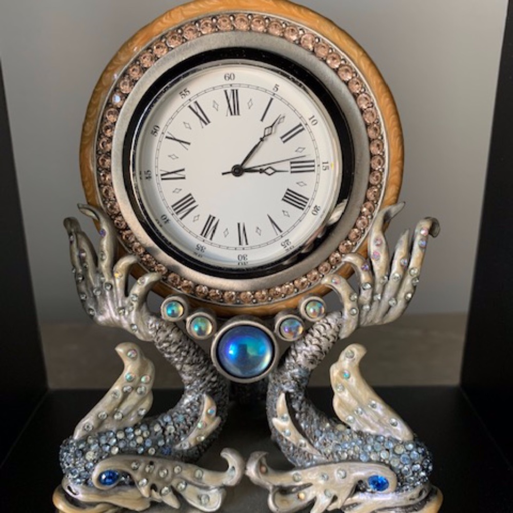 JAY STRONGWATER ATLANTIS GAVIN FISH CLOCK new batt